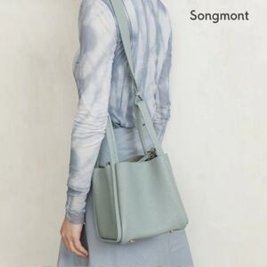 NWT Songmont Bucket Bag Genuine Leather Medium